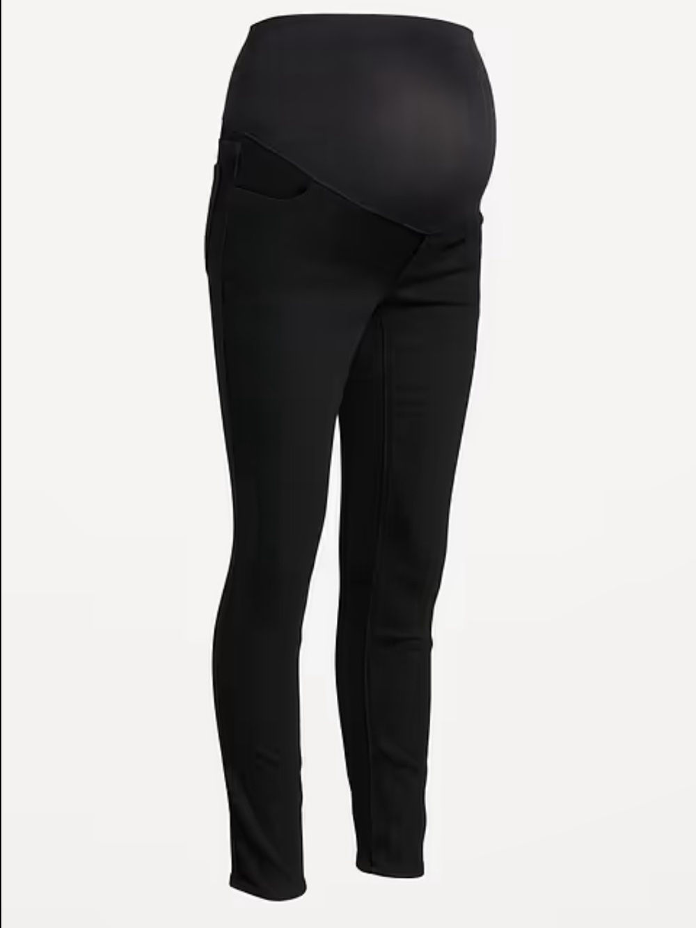 Old Navy black skinny maternity jeans full belly panel